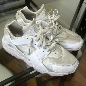 Mens white air huaraches